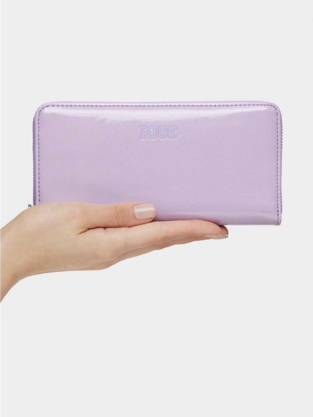 TOUS Lavender Zip-Around Women's Wallet